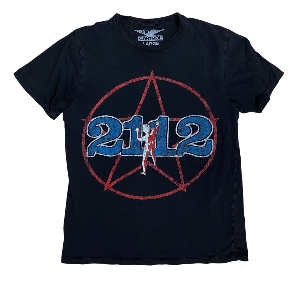 Rush 2112 Tour 1976 Reprint Starman Band Tee Shirt Small
